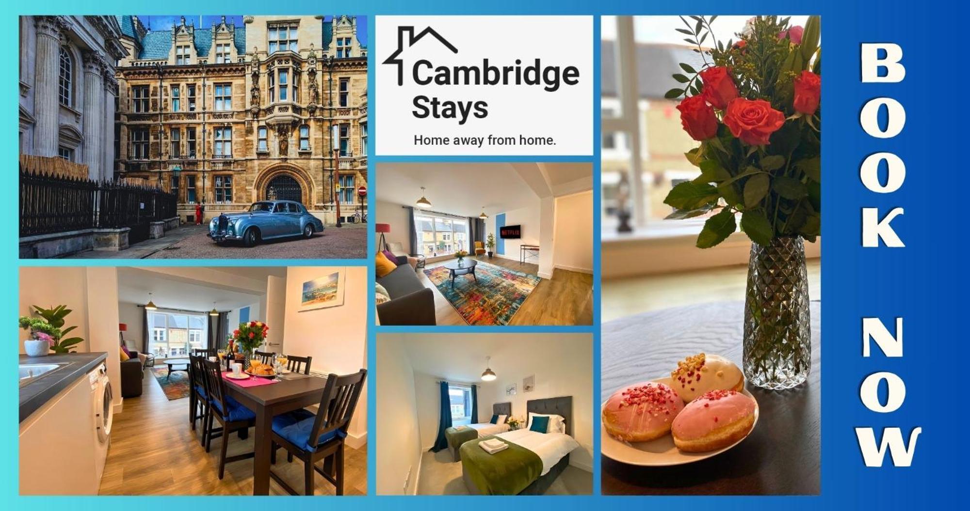 Cambridge Stays Riverside 2Br Flat-Walk To Centre-Parking-Balcony エクステリア 写真